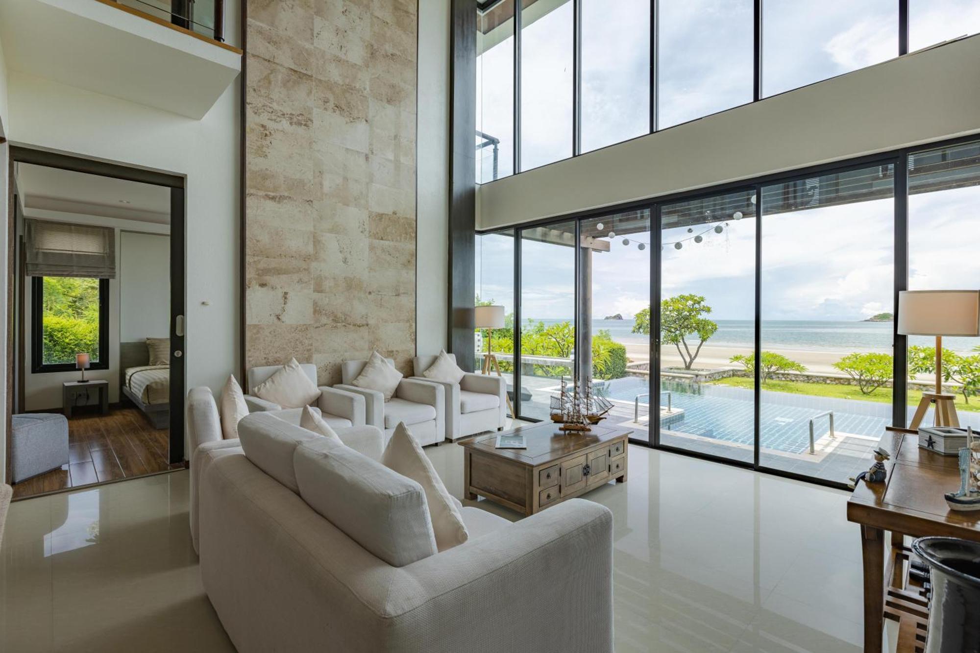 Beachfront Modern 4 Bedroom Pool Villa - Rv Hua Hin Dış mekan fotoğraf